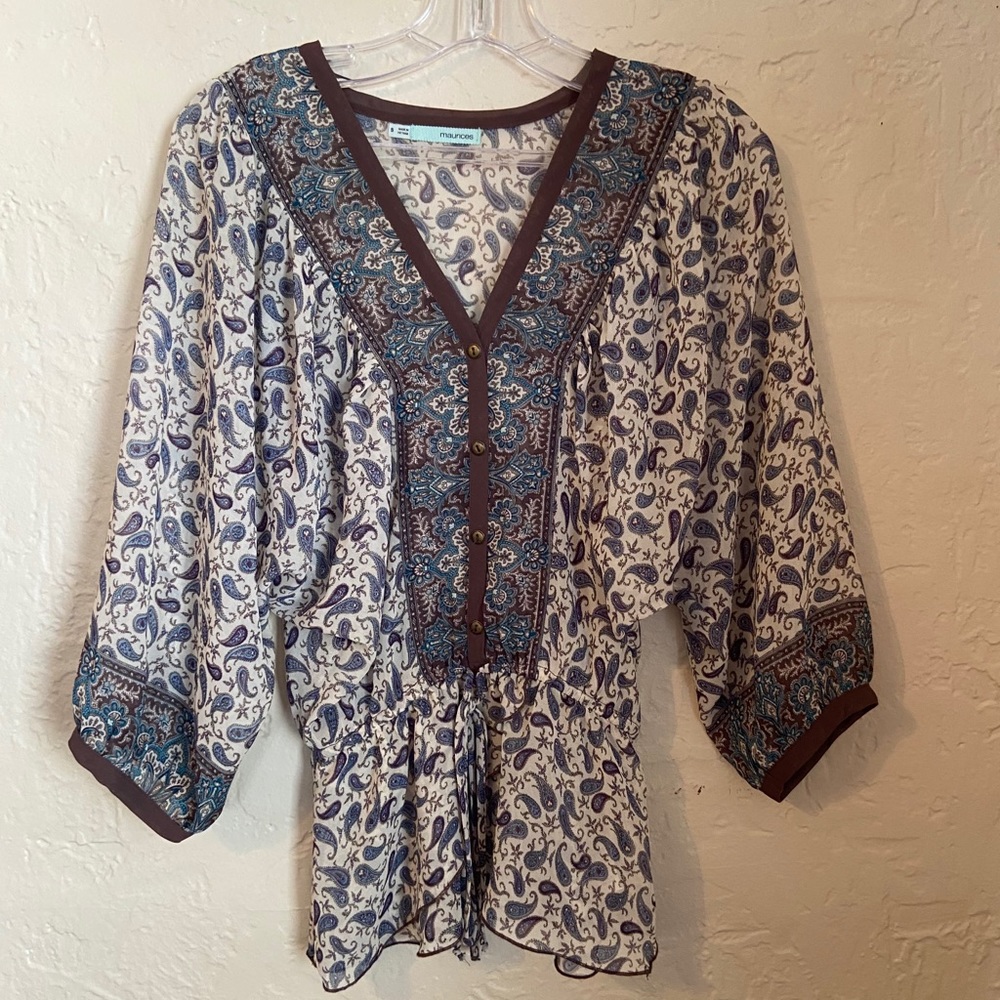 Boho style top from Maurice’s, size small
